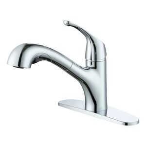 Mainstays Single-Handle Pull-Out Kitchen Faucet Polished Chrome 1 or‎ 3 Hole